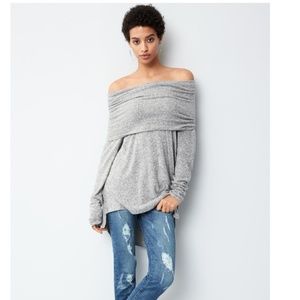 Gibson Cozy Convertible Neckline Tunic